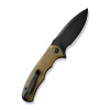 Civivi Mini Praxis Bead Blasted Ultem Folding Knife, Black D2 (C18026C-5)