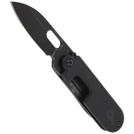 BlackFox Bean Gen2 Full Black Stone Washed Black G10 Folding Knife (BF-719G10)