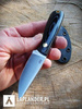 Brisa Necker 70 F knife - Black Micarta - Kydex scabbard