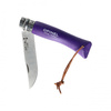 Opinel Colorama 07 inox grab purple folding knife