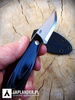 Brisa Necker 70 Scandi knife - Black Micarta - Kydex scabbard