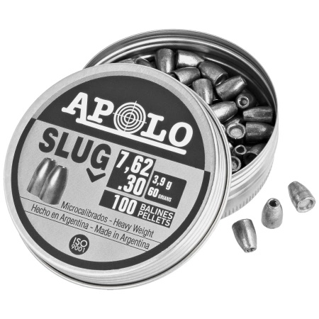 Apolo Slug 60 7.62 mm shotgun shell, 100 rounds. 3.90g/60.0gr (19305)
