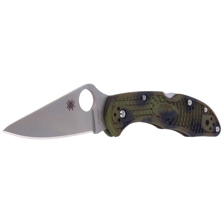 Spyderco Delica 4 FRN ZOME GREEN PLAIN folding knife (C11ZFPGR)