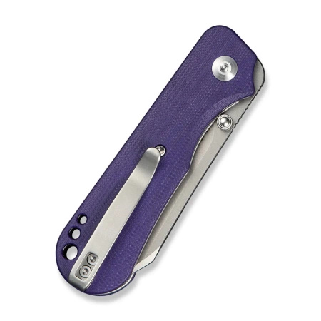 Civivi Crabby Purple G10 Folding Knife, Stonewashed 14C28N by Ken Onion Jr. (C24055-2)