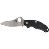 Spyderco UK Penknife FRN Black Drop Point Plain Folding Knife - C94PBK3