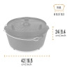 Petromax Spirit Oven FT12 Cast Iron Cauldron with Feet