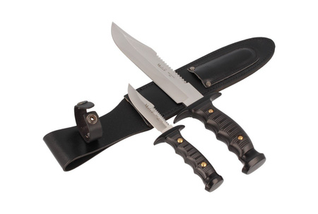 Muela Kangaroo Knives 7221-P 2 pcs. Black ABS, Satin 420H