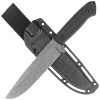 ZA-PAS - Expandable Stonewash knife - G10 Black