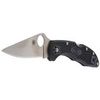 Spyderco Delica 4 FRN Black Flat Ground Plain Folding Knife (C11FPBK)