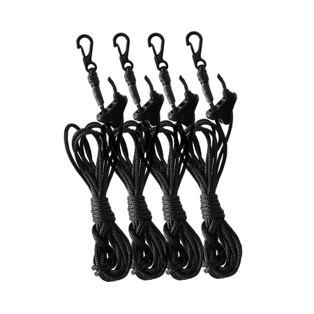 TigerWood - Silk extraction 2m/4 pcs - black