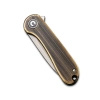 CIVIVI Mini Elementum Black Brass, Gray Hand Rubbed Knife (C18062Q-1)