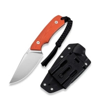 CIVIVI Gander Orange G10 knife, Satin 14C28N by Matt Gentry (C24058B-1)