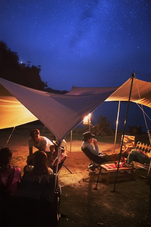 CanvasCamp - Rectangular Canvas Camping Canvas - 2 x 6 m