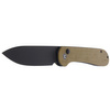 CIVIVI Button Lock Elementum Knife Olive Micarta, Black Stonewashed (C2103B)