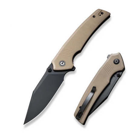 Civivi Tranquil Tan G10 Folding Knife, Black 14C28N (C23027-3)