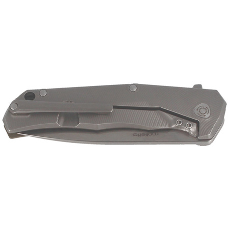 LionSteel T folding knife.R.E. G10 Green, Stone Washed Blade (TRE GGR)