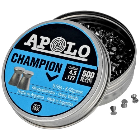 Apolo - Champion shot 4.5 mm, 500 rounds. 0.55g/8.48gr (19001)