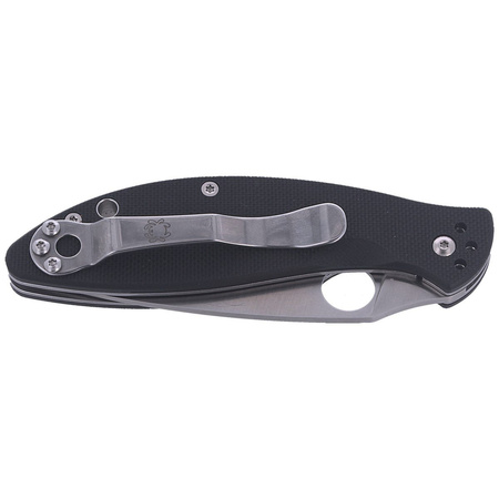 Spyderco Astute G-10 Black Plain Folding Knife (C252GP)