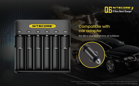 Battery charger - Nitecore Q6