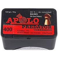 Apolo Predator Copper 4.5 mm shotgun shell, 400 rounds. 0.62g/10.0gr (19950)
