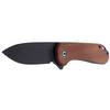 CIVIVI Elementum Flipper Knife Cuibourtia Wood, Black Stonewashed (C907U)