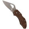 Spyderco Byrd Robin 2 FRN Brown Plain Folding Knife (BY10PBN2)