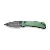 Civivi Qubit Green Aluminum, Black Damascus Knife (C22030E-DS1)