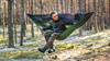 Lesovik Draka hammock with Sneka suspension - Treetop green