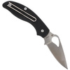 Spyderco Byrd Tern Slipit G-10 Black Plain Folding Knife (BY23GP)