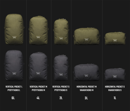 Pocket - Savotta Horizontal Pouch M Organizer - olive