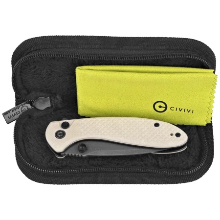 Civivi Faeger Ivory G10 Folding Knife, Damascus (C24031-DS1)