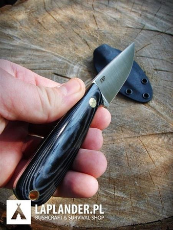Brisa Necker 70 F knife - Black Micarta - Kydex scabbard