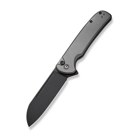 Civivi Chevalier II Gray Aluminum, Black Stonewashed 14C28N Folding Knife (C20022B-3)