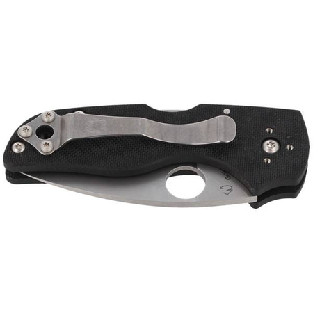 Spyderco Lil' Native Back Lock G-10 Plain Folding Knife (C230MBGP)