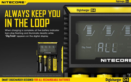 Battery charger - Nitecore Digicharger D4