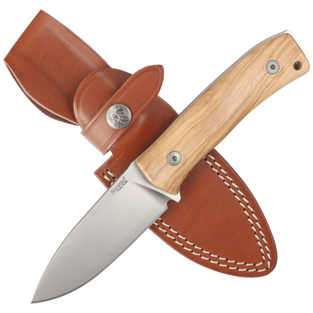 LionSteel Bushcraft Olive Wood, Satin M390 by Molletta (M4 UL) knife