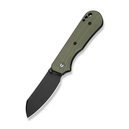 Civivi Crabby OD Green G10 Folding Knife, Black Stonewashed 14C28N by Ken Onion Jr. (C24055-1)