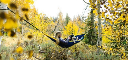 ENO SingleNest hiking hammock - Marine/Cedar