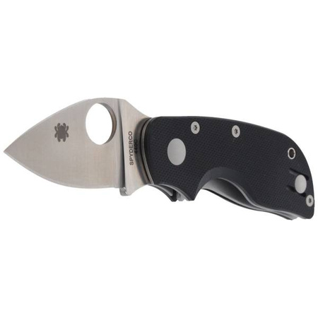 Spyderco Chicago G-10 Black Plain Folding Knife - C130GP