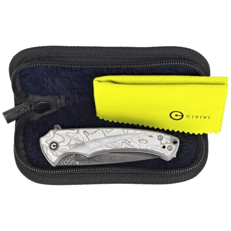 Civivi Voidflare Aluminum G10 Folding Knife, Damascus (C24040-DS1)