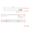 Civivi Gray Titanium Pocket Clip and Screw Set for WE, Civivi (T003C)