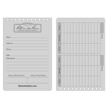 Rite in the Rain - DOPE waterproof notebook - 4 x 6" - D746 - Black