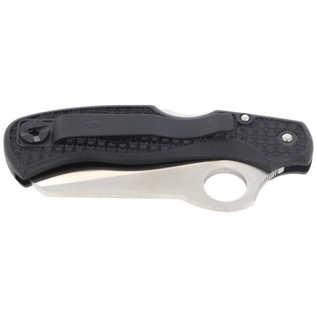 Spyderco Rescue 79mm Lightweight Black Spyder Knife - C45SBK