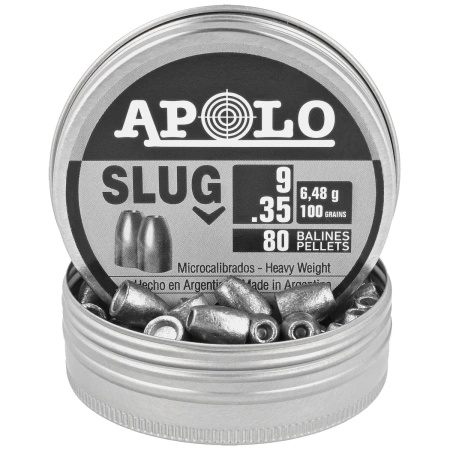 Apolo Slug 100 9 mm shotgun shell, 80 rounds. 6.48g/100.0gr (19308)