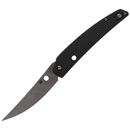 Spyderco Ikuchi Carbon Fiber Plain Folding Knife (C242CFP)