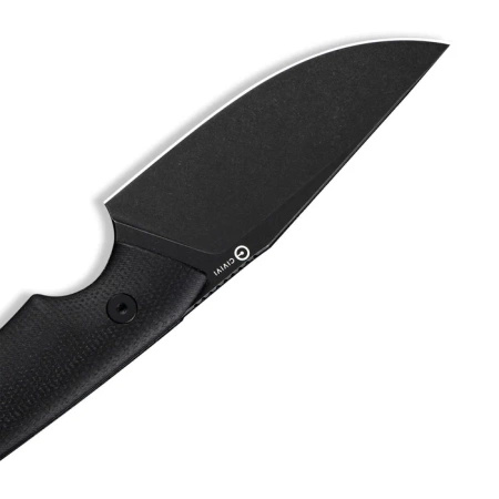 CIVIVI Gander Black Canvas Micarta, Black Stonewashed 14C28N by Matt Gentry (C24058B-2) knife