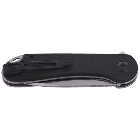 CIVIVI Elementum Flipper Knife Black Ebony Wood, Satin Finish (C907D)