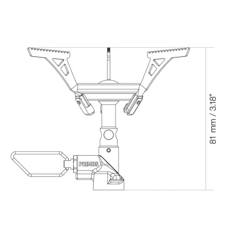 Primus - Ultralight Folding Touring Burner - Micron III Piezo