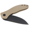 Civivi Synergy3 Tan G10 knife, Black Stonewashed Nitro-V by Jim O'Young (C20075D-2)