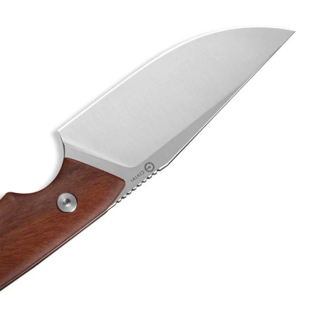 CIVIVI Gander Guibourtia Wood knife, Satin 14C28N by Matt Gentry (C24058B-3)